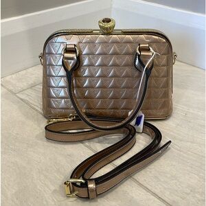 New purse with adjustable strap rose gold